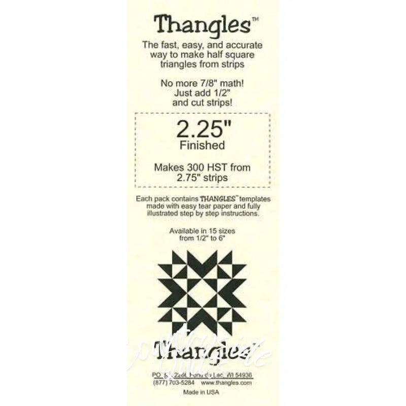 Thangles - 2.25 Finished THAN225F