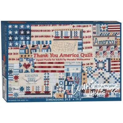 Thank You America Quilt Jigsaw Puzzle for Adults