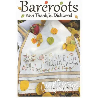 Thankful Dishtowel Embroidery Pattern