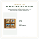 Product Specifications – 45" MDG The Cowboys Panel