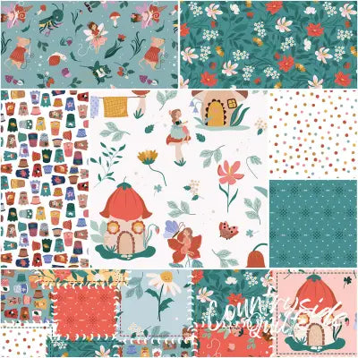 Thimbelina & the Sewing Fairies 1 Yard Bundle Cloud, 7 Pcs.