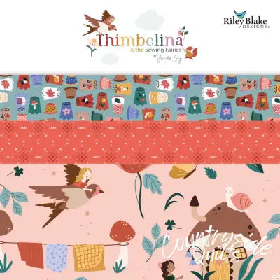 Thimbelina & the Sewing Fairies Fat Quarter Bundle, 18 Pcs.