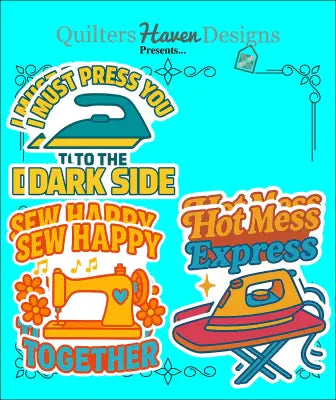 Those 70's Quilter Stickers Set