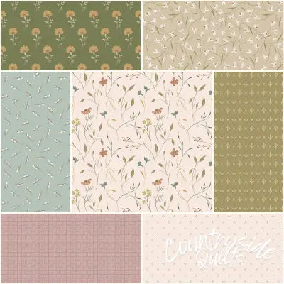 Threads of Grace 1 Yard Bundle Latte, 7 Pcs.