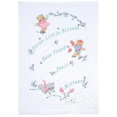 Three Little Kittens Crib Quilt Top