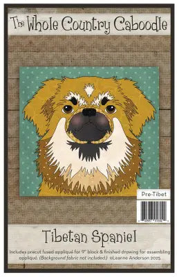 Tibetan Spaniel Precut Fused Applique Pack