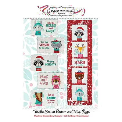Tis the Season Banner and Mug Rugs