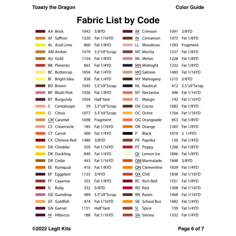 Toasty the Dragon Pattern PT037