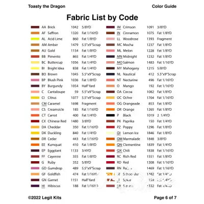 Toasty the Dragon Pattern