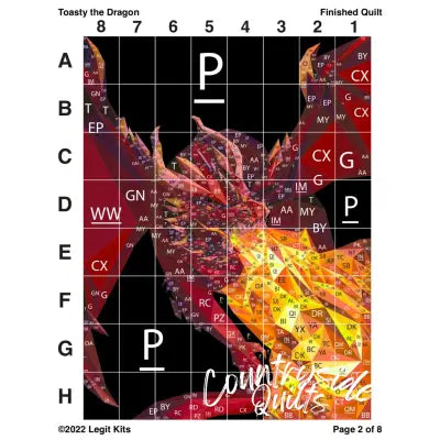 Toasty the Dragon Quilt Kit