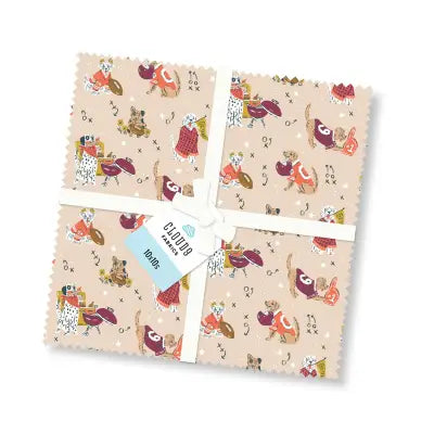 Touchdowns & Tailwags 10x10 organic cotton