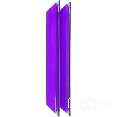 Transparent Ruler Handle 9.8in Purple