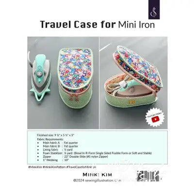 Travel Case for Mini Iron Pattern
