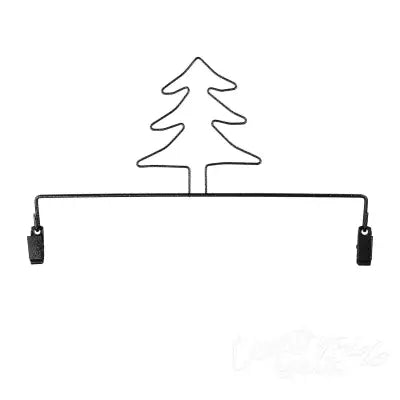 Tree With Clips Charcoal 12in