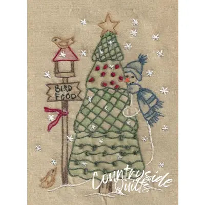 Tree Snowman Tea Dye