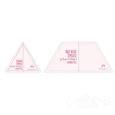 Triangle and Half Hexie Template by Beverly McCullough