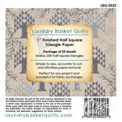 Triangle Paper 1in for Charm Pack