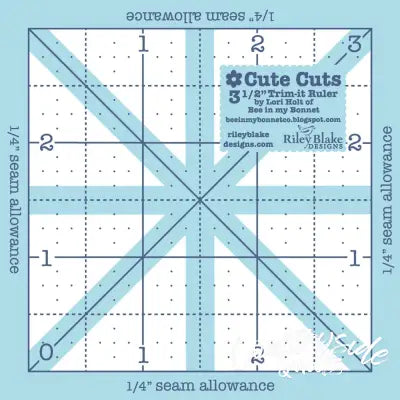 Trim It Ruler Square 3-1/2in x 3-1/2in