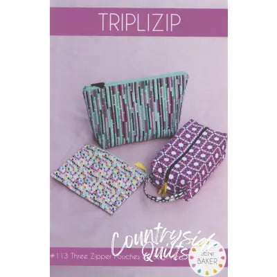 Triplizip Zipper Pouch
