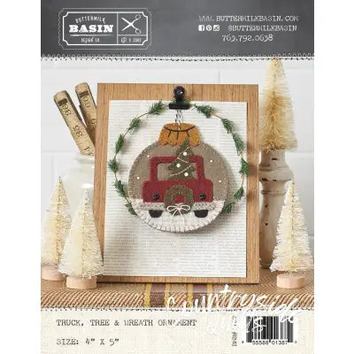 Truck Tree & Wreath Ornament