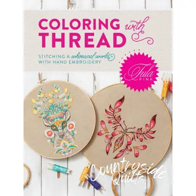 Tula Pink Coloring with Thread