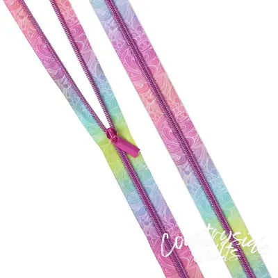 Tula Pink Floral Reef Collection: 3 Yards of #5 Zippers Making Waves