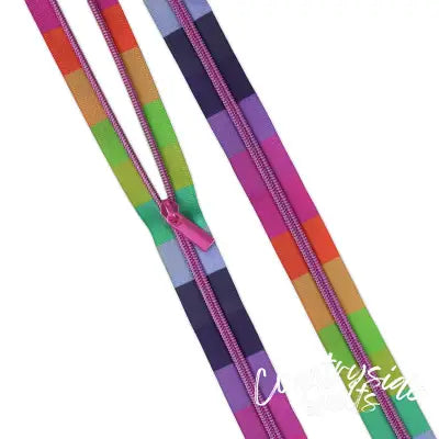 Tula Pink Floral Reef Collection: 3 Yards of #5 Zippers Smooth Sailing