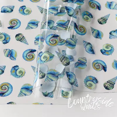 Tula Pink Floral Reef Collection: Lil' Shelly Vinyl 1/2 Yard Cut