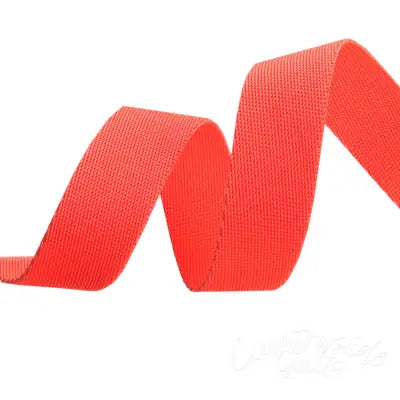 Tula Pink Lunar Orange EverGlow Webbing 1in x 2yd