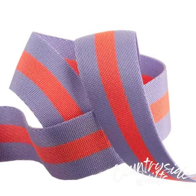 Tula Pink Webbing 2yd x 1.5in - Lavender and Pink