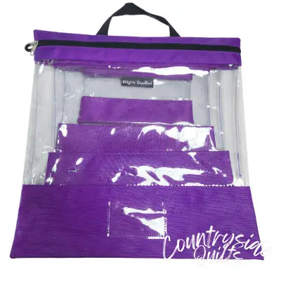 Tutto Clear Organizing Bag Purple