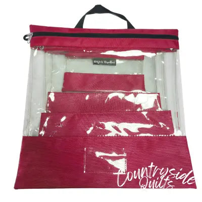 Tutto Clear Organizing Bag Red