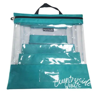 Tutto Clear Organizing Bag Turquoise