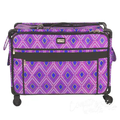 Tutto Sewing Machine Case On Wheels 2X Large 28in Pink Diamond