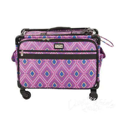 Tutto Sewing Machine Case On Wheels Large 21in Pink Diamond