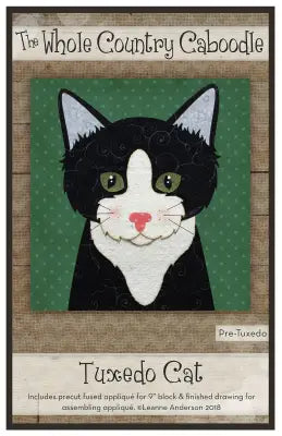 Tuxedo Cat Precut Fused Applique Pack