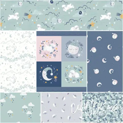 Twinkle Little Star 1 Yard Bundle Mist, 7pcs