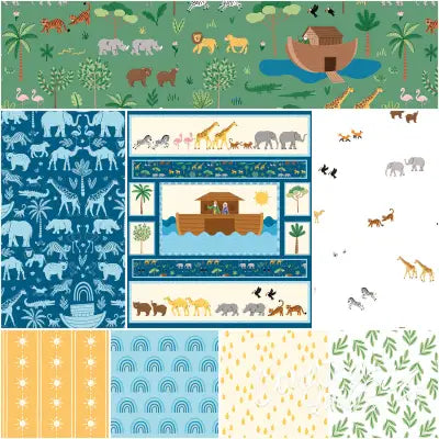 Two by Two 1 Yard Bundle Green, 8 Pcs.