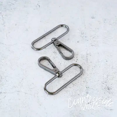 Two 2in Swivel Hooks Gunmetal