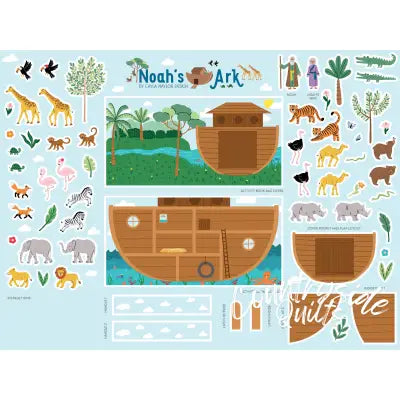 Two by Two 36in x 48in Noah's Ark Quiet Book Felt Panel