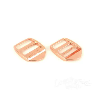 Two Ladder Lock Slider Buckles 1 Rose Gold"