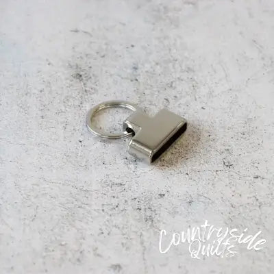 Two Screw-In Key Fobs 1in Nickel