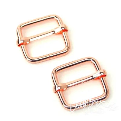 Two Slider Buckles 3/4 Rose Gold"