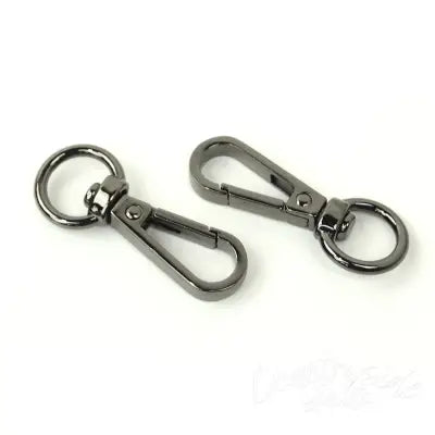 Two Swivel Hooks 1/2 Gunmetal"