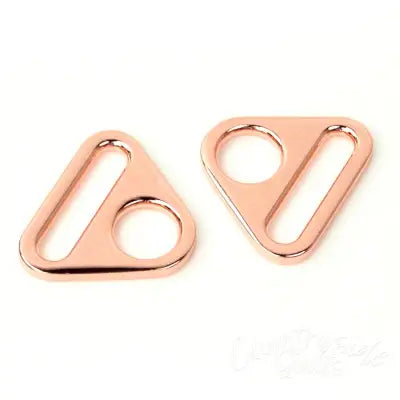Two Triangle Rings 1 Rose Gold"