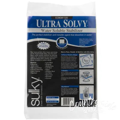 Ultra Solvy Extremely Firm & Stable Water Soluble Stabilizer 19 1/2in x 3yds