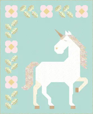 Unicorn Garden Quilt Kit - Little Posies