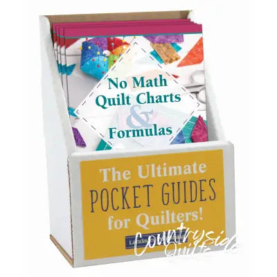 Updated No Math Quilt Charts & Formulas Pocket Guide Displays