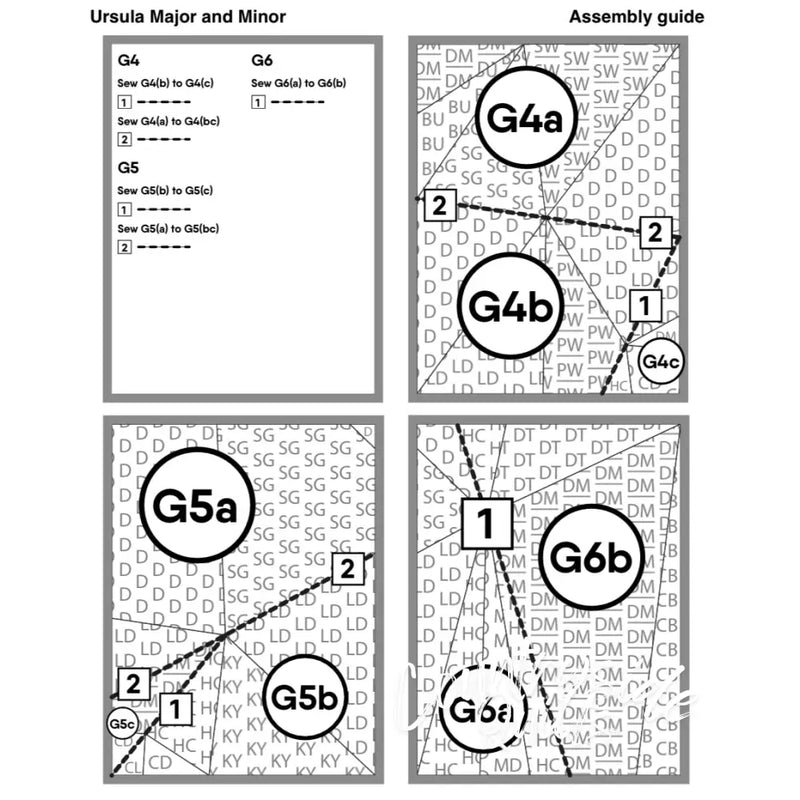 Ursula Major and Minor Pattern PT029