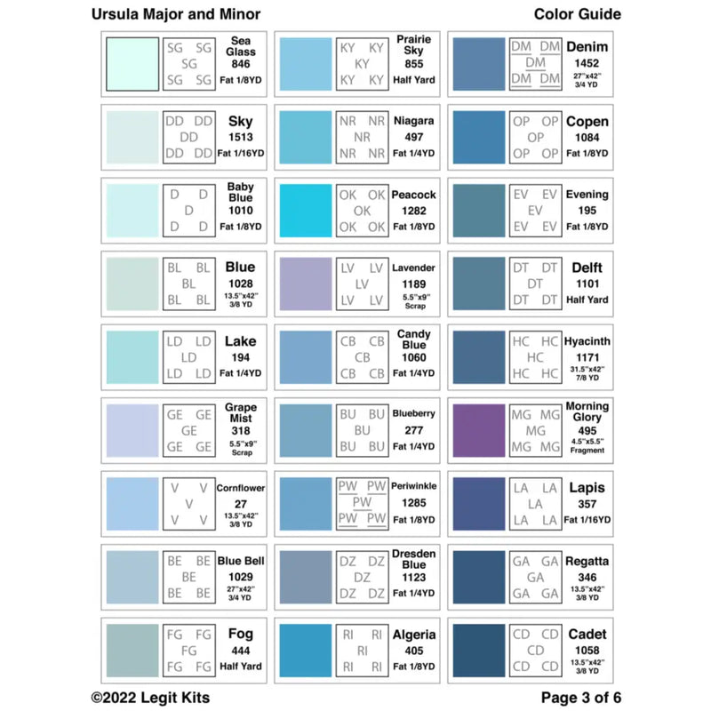 Ursula Major & Minor Quilt Kit QK029